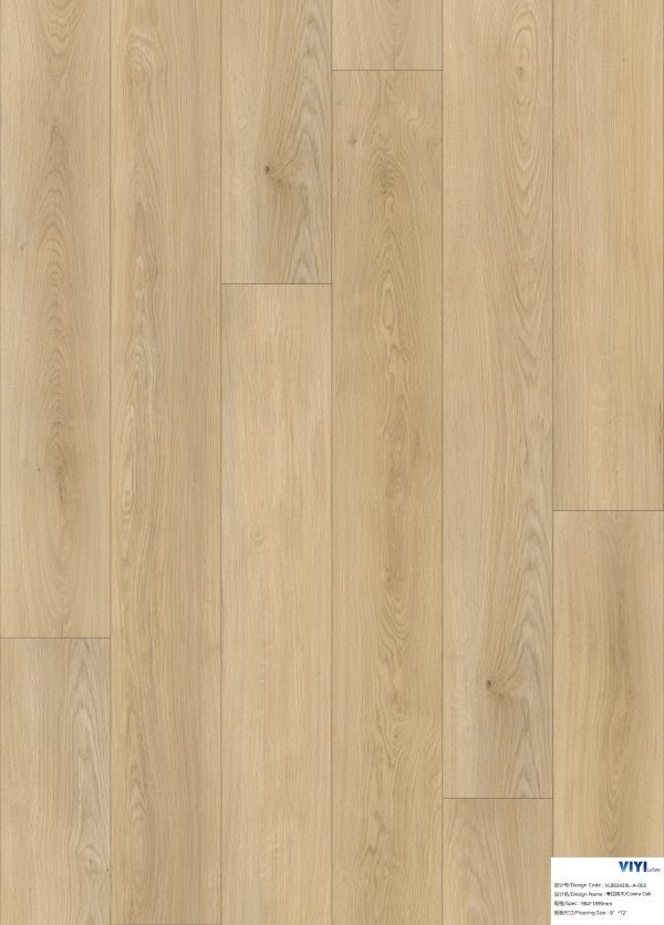 8mm Natural Oak Rigid Core Luxury Vinyl Plank(SPC) 9" x 60"